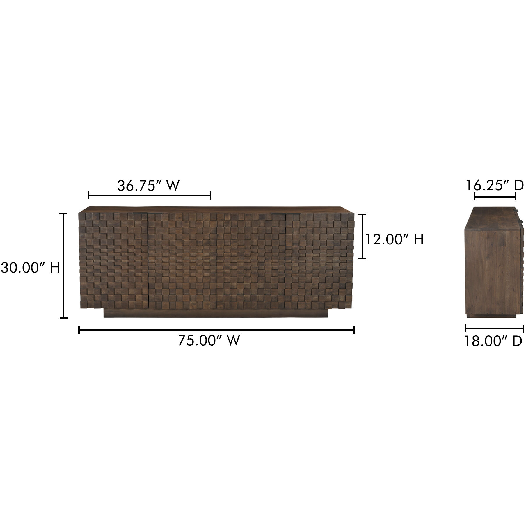 Easton 75 X 18 inch Brown Sideboard