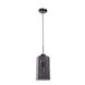 Simplicite 1 Light 7 inch Black Chrome Pendant Ceiling Light