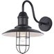 Felix 1 Light 15 inch Black Outdoor Wall Light