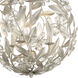 Marselle 4 Light 16.5 inch Antique Silver Mini Chandelier Ceiling Light