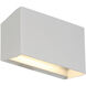 Amora LED 6 inch Satin Outdoor Wall Sconce