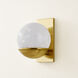 Cleo 1 Light 7.5 inch Aged Brass Wall Sconce Wall Light