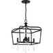 Laurel Estate 4 Light 14 inch Coal Semi Flush Ceiling Light