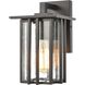 Radnor 1 Light 10 inch Matte Black Outdoor Wall Sconce