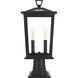 Berks 2 Light 19.5 inch Black Outdoor Post Light