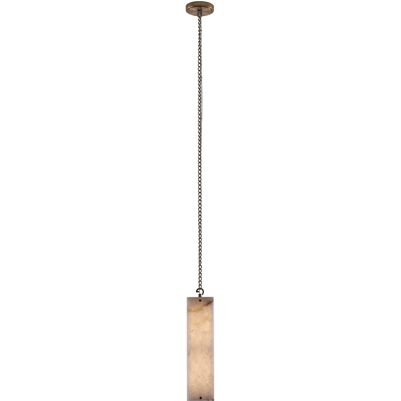 Vertical 5 inch Winter Brass Pendant Ceiling Light