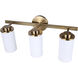 Kinslea 3 Light 23 inch Gold Vanity Light Wall Light