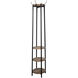 Cameron 72 inch Black and Brown Coat Rack