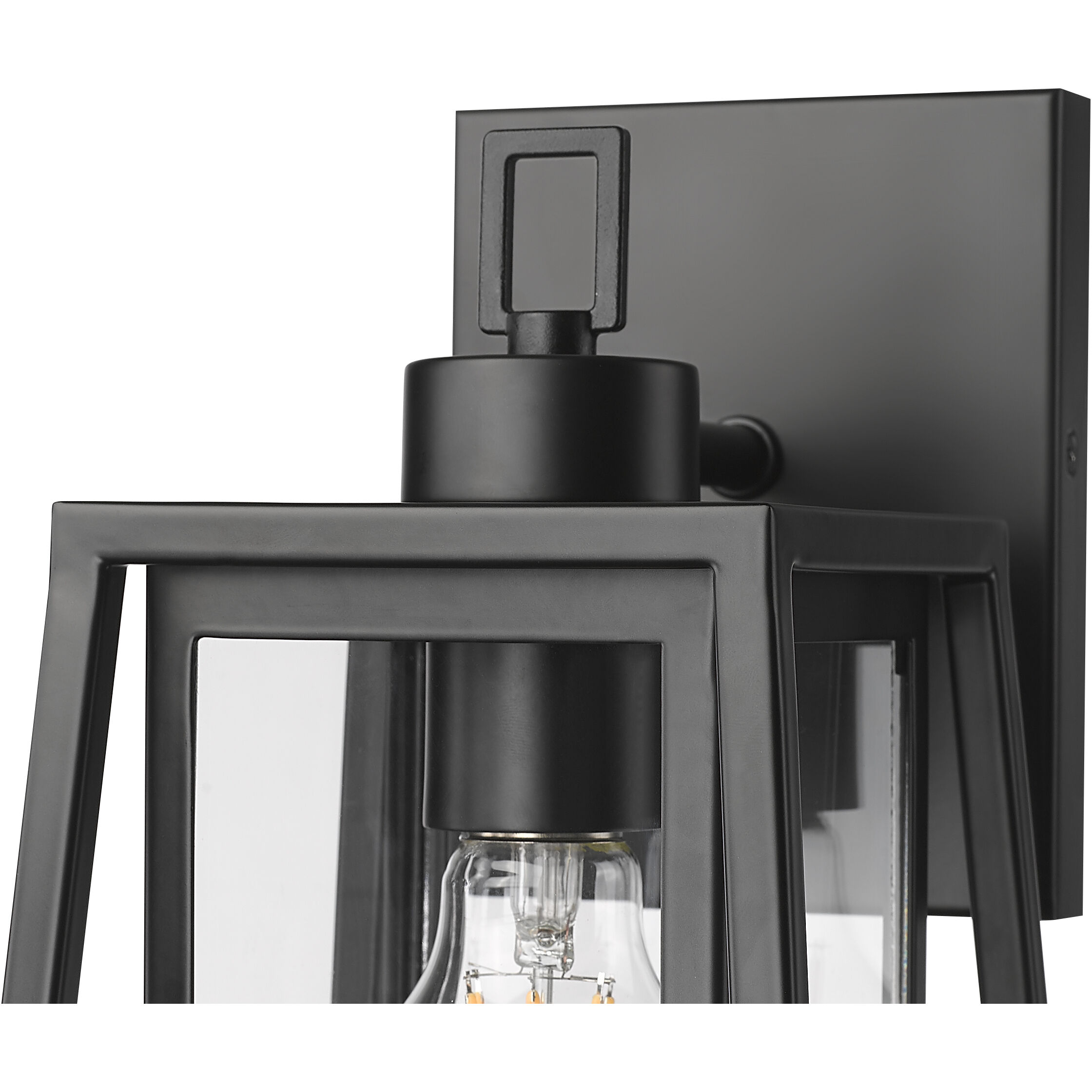 Denzell 1 Light 13.5 inch Powder Coated Black Outdoor Wall Sconce