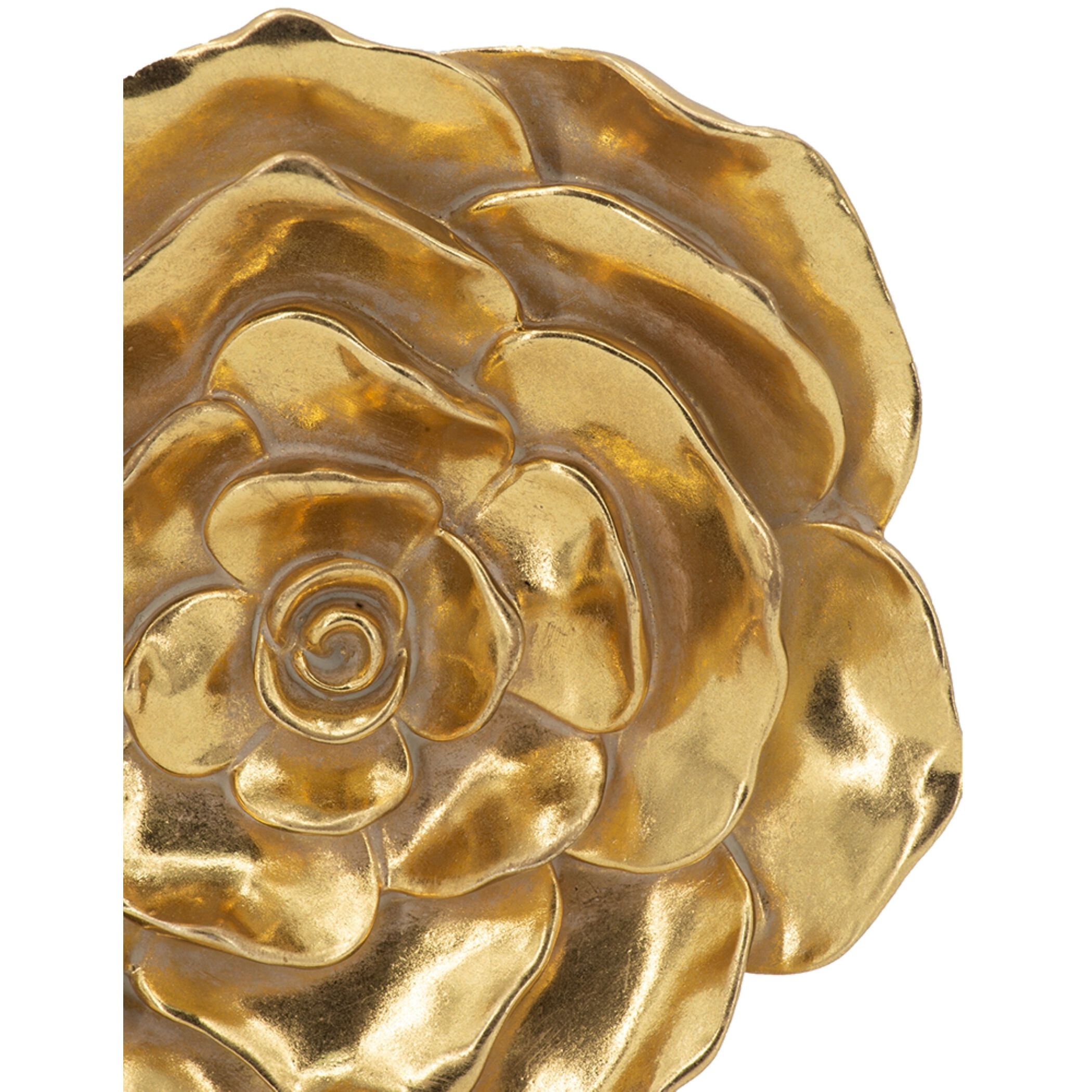 Floral Gold Wall Accent