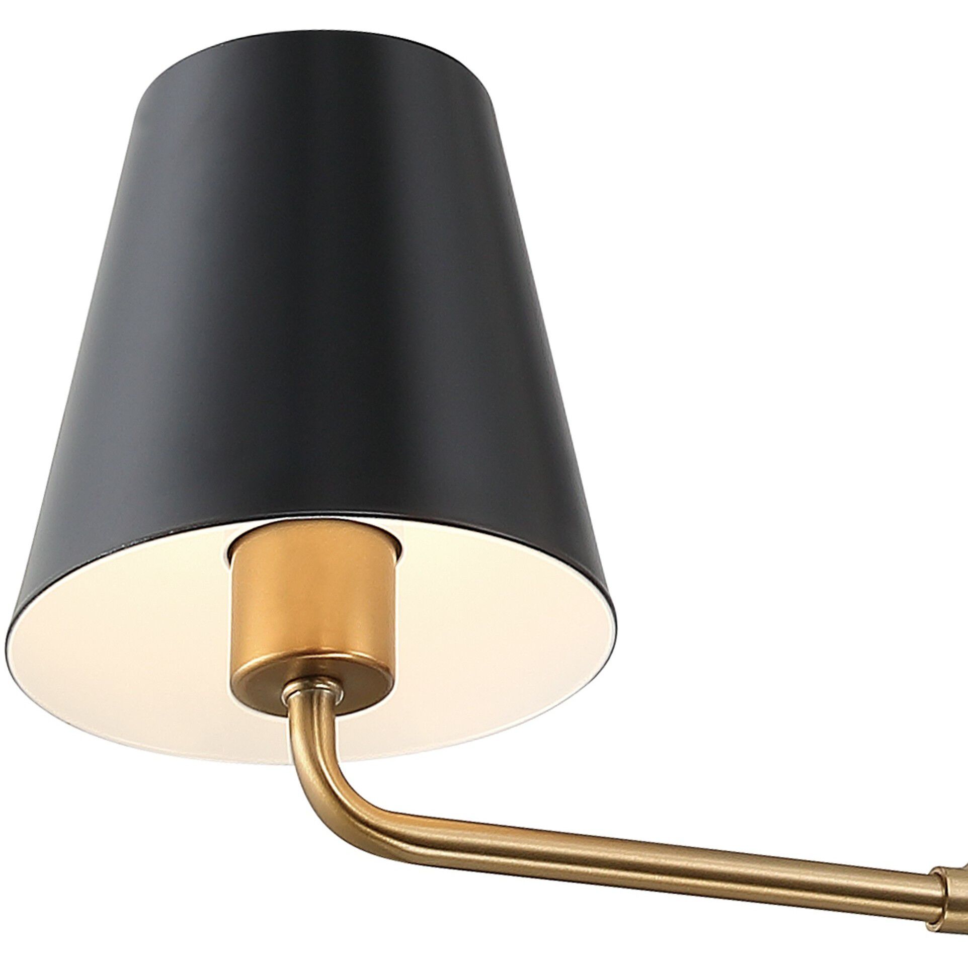 Xavier 6 Light 46 inch Vibrant Gold Linear Chandelier Ceiling Light