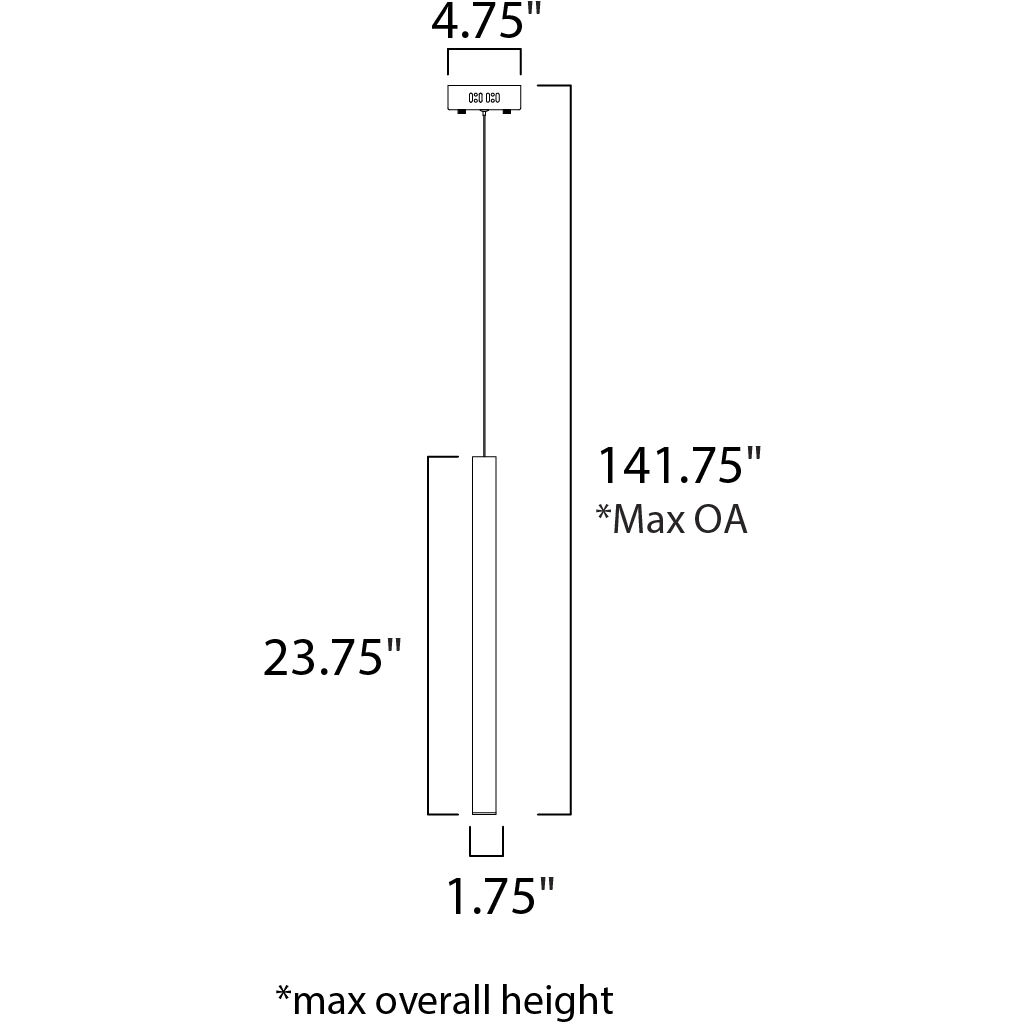 Flute LED 1.75 inch Rose Gold Mini Pendant Ceiling Light