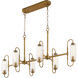 Whitmire 6 Light 18 inch Brushed Brass Pendant Ceiling Light