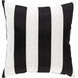 Poolhouse 16 X 16 inch Black/White Pillow Cover
