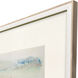 Serene is Sea White and Beige and Blue and Green Framed Art