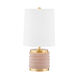 Bethany 16 inch 60.00 watt Aged Brass/Blush Combo Table Lamp Portable Light