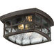 Stonington 2 Light 12 inch Palladian Bronze Outdoor Flush Mount