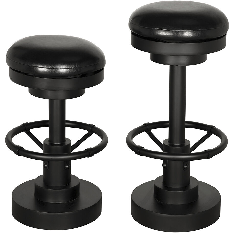 Brisbane 25 inch Matte Black Counter Stool, Swivel