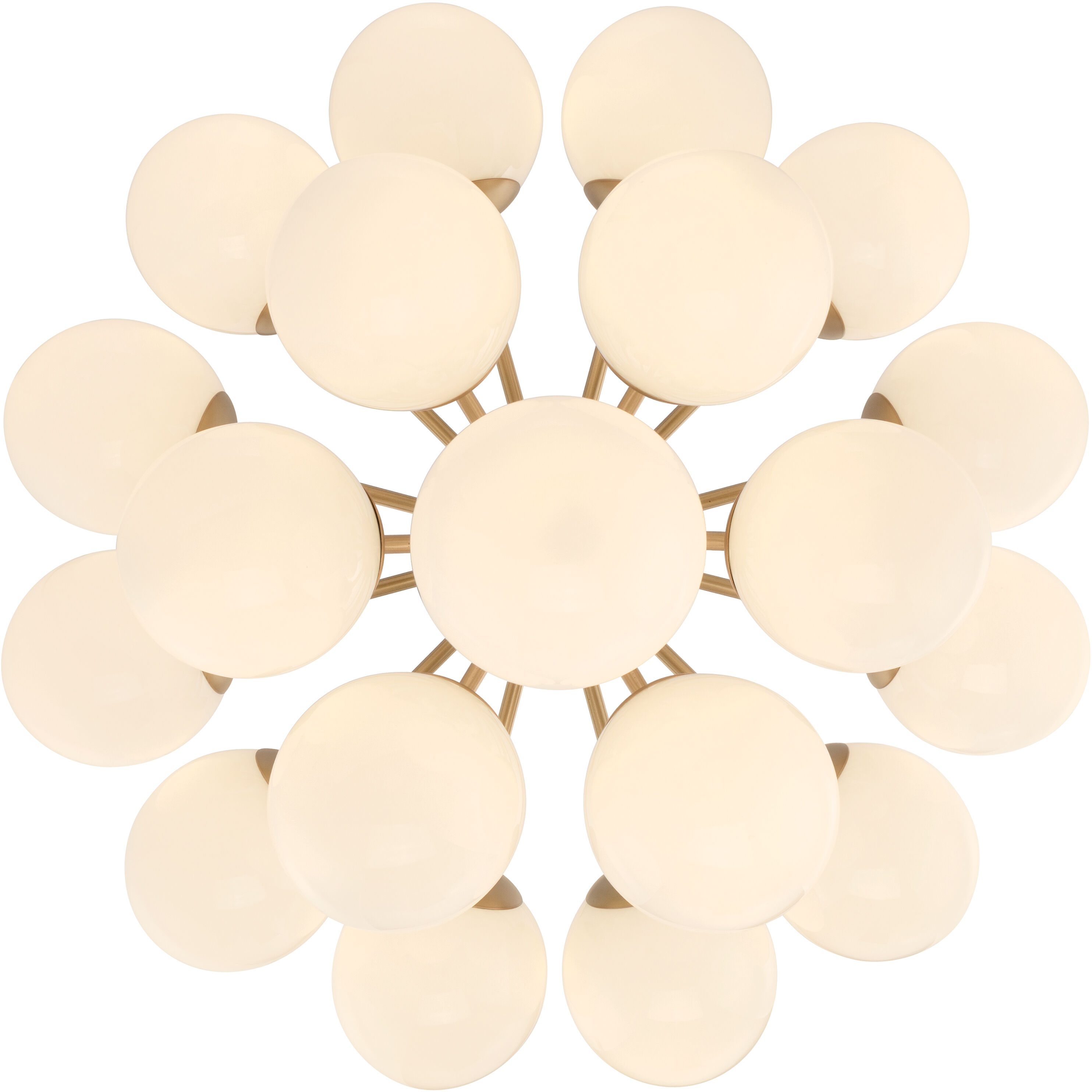 Lunara 19 Light 28 inch Legacy Brass Convertible Chandelier/Semi-Flush Mount Ceiling Light