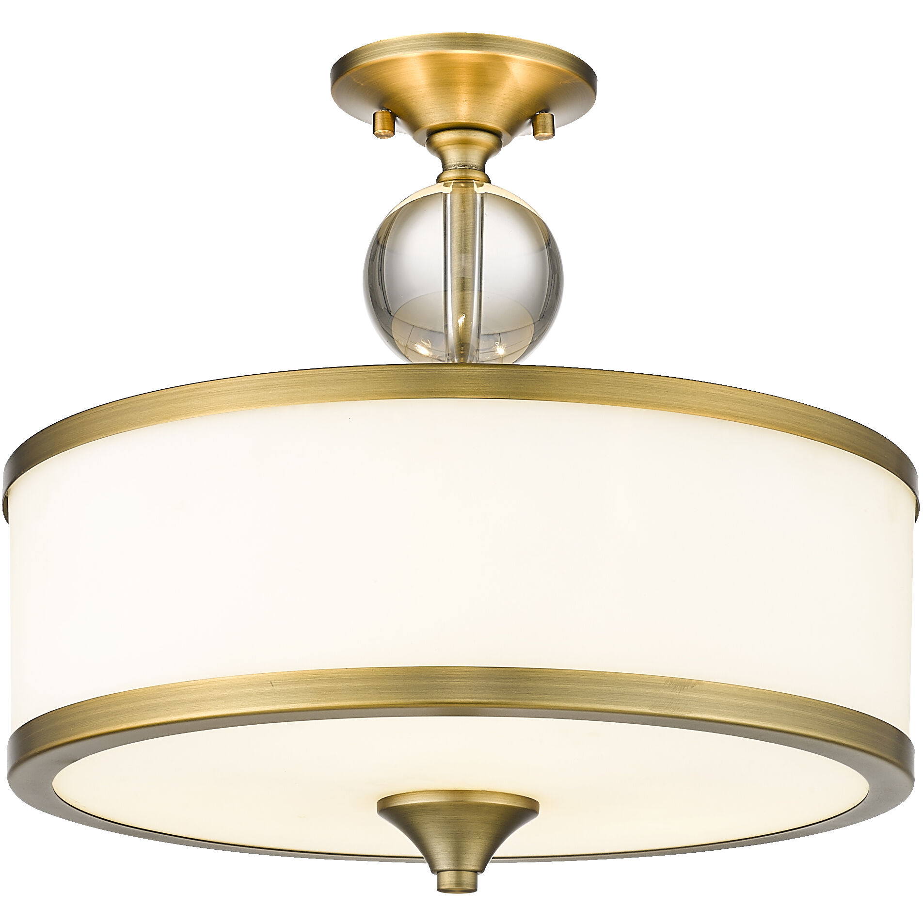Cosmopolitan 3 Light 15.75 inch Semi-Flush Mount
