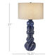 Undersea 31 inch 150 watt Dark Blue Reactive Table Lamp Portable Light