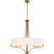 Imperial 6 Light 32 inch Brushed Brass Pendant Ceiling Light