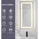 Riven 30 X 27 inch White LED Mirror