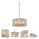 Prado 6 Light 26 inch Oxidized Silver Leaf Pendant Chandelier Ceiling Light