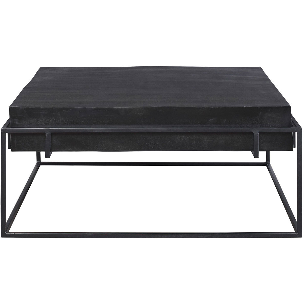 Telone 35 X 16 inch Dark Oxidized Black and Aged Black Coffee Table