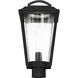 Lakeview 1 Light 18 inch Aged Bronze and Clear Outdoor Post Lantern