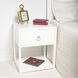Lark White End or Side Table