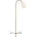 Thomas O'Brien Mia Lamp 56 inch 75 watt Gilded Iron Floor Lamp Portable Light in Linen
