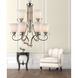 Brighton 9 Light 25 inch Brushed Nickel Chandelier Ceiling Light