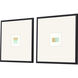 Equinox Green and Brown and Metallic Framed Art, The Studio