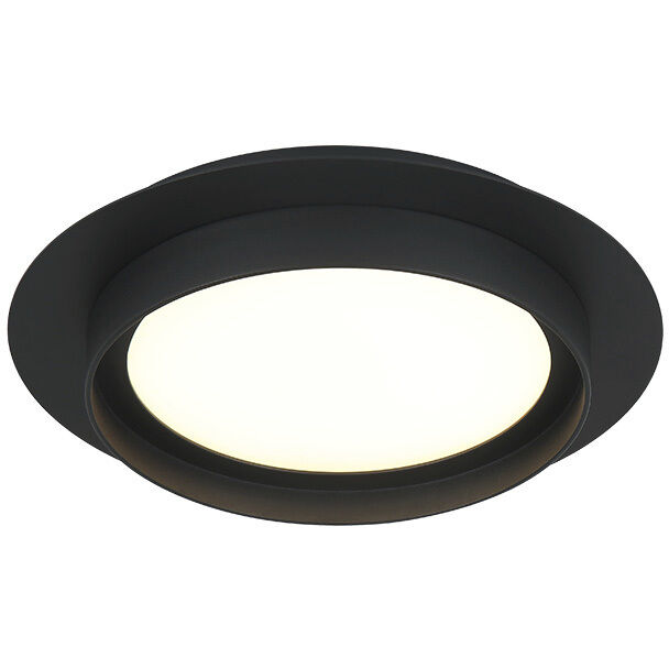 Iris LED 12 inch Matte Black Flush Mount Ceiling Light