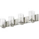 Beckett 4 Light 34 inch Brushed Nickel Vanity Wall Light