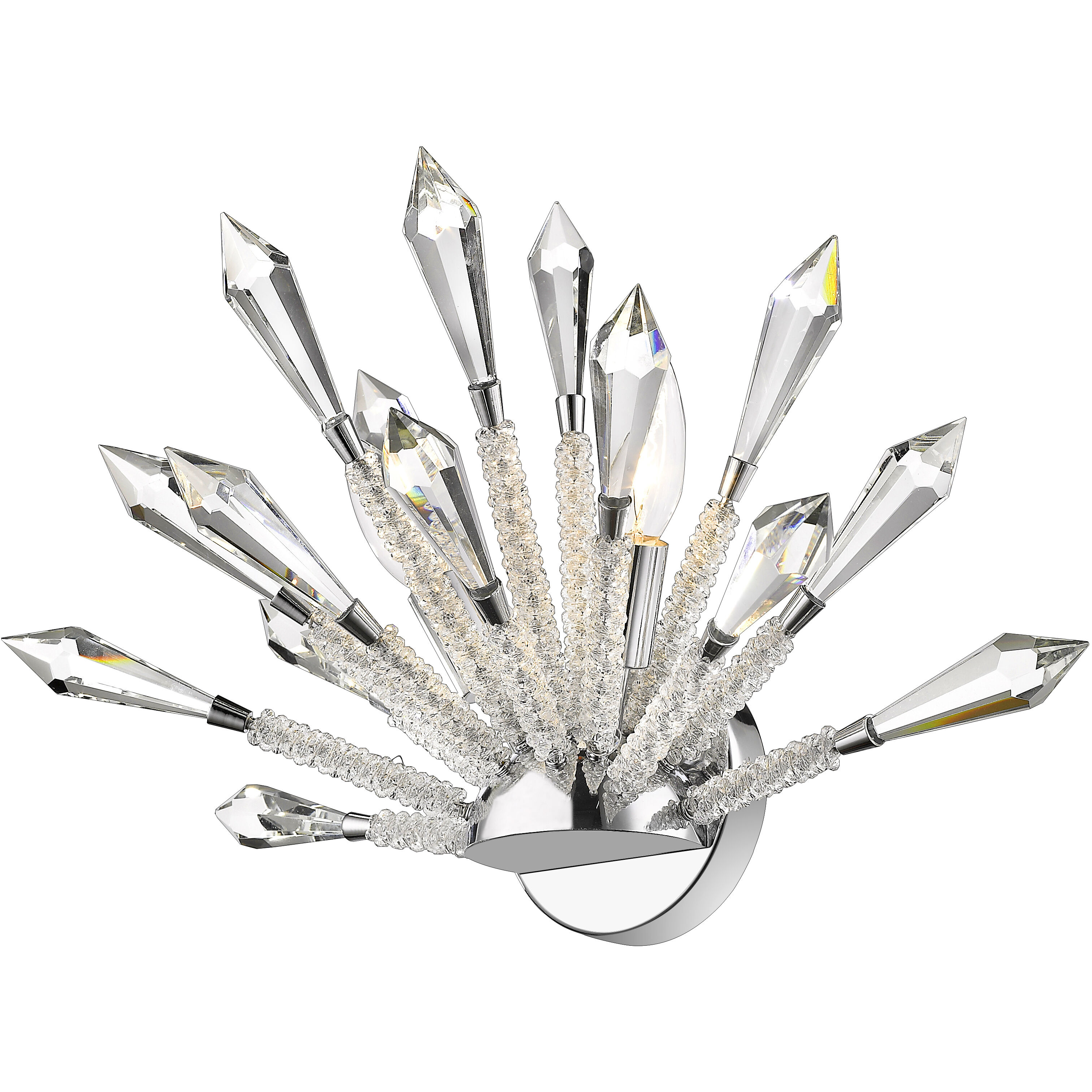 Soleia 2 Light 9.63 inch Chrome Wall Sconce Wall Light in 5