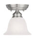 Essex 1 Light 6 inch Brushed Nickel Semi-Flush Mount Ceiling Light