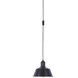 Metal Shade 1 Light 11.81 inch Flat Black Swag Pendant Ceiling Light