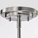 Frame LED 6 inch Brushed Nickel Pendant Ceiling Light