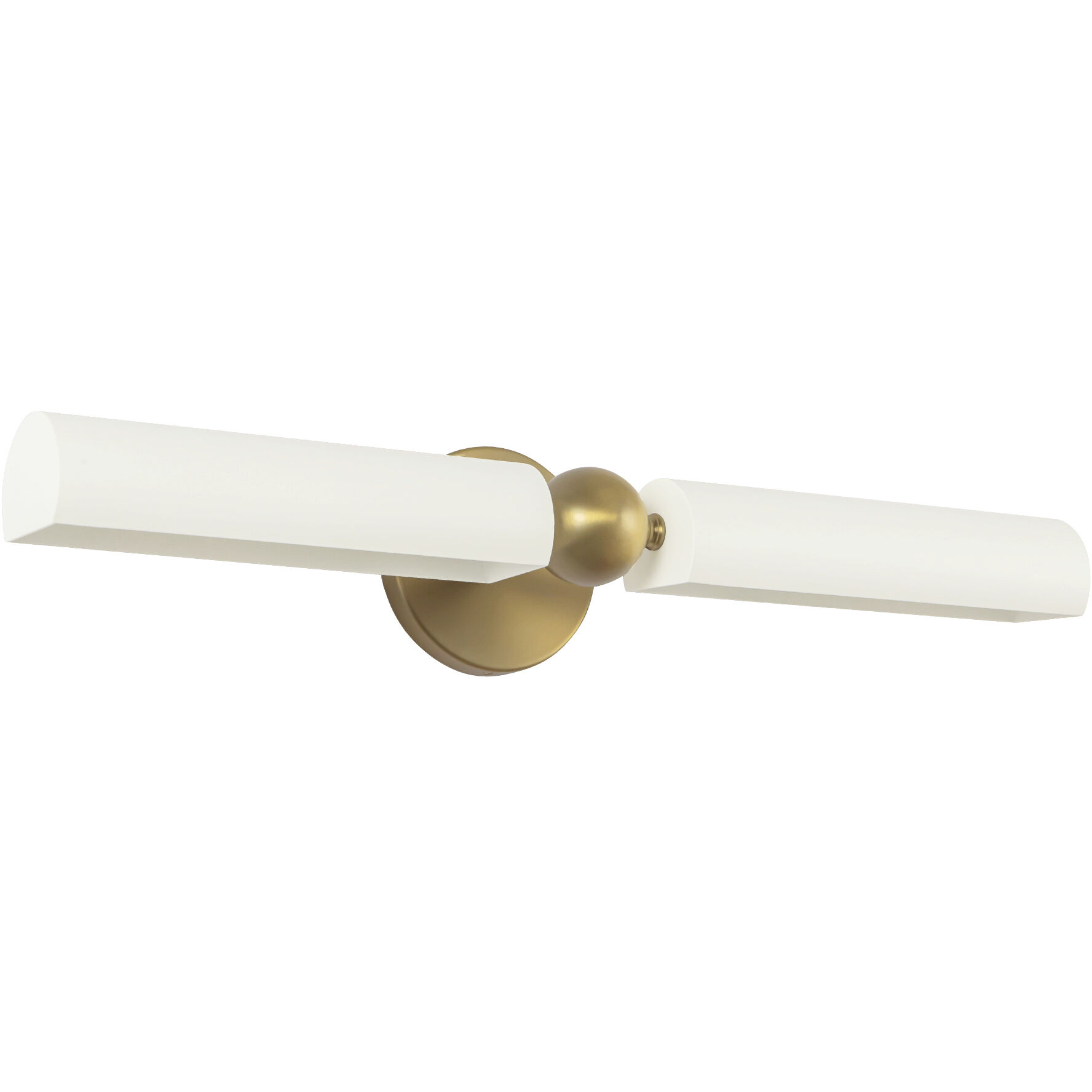 Alora Mood Cole 240 watt 23 inch Brushed Gold and White Wall/Picture Light Wall Light