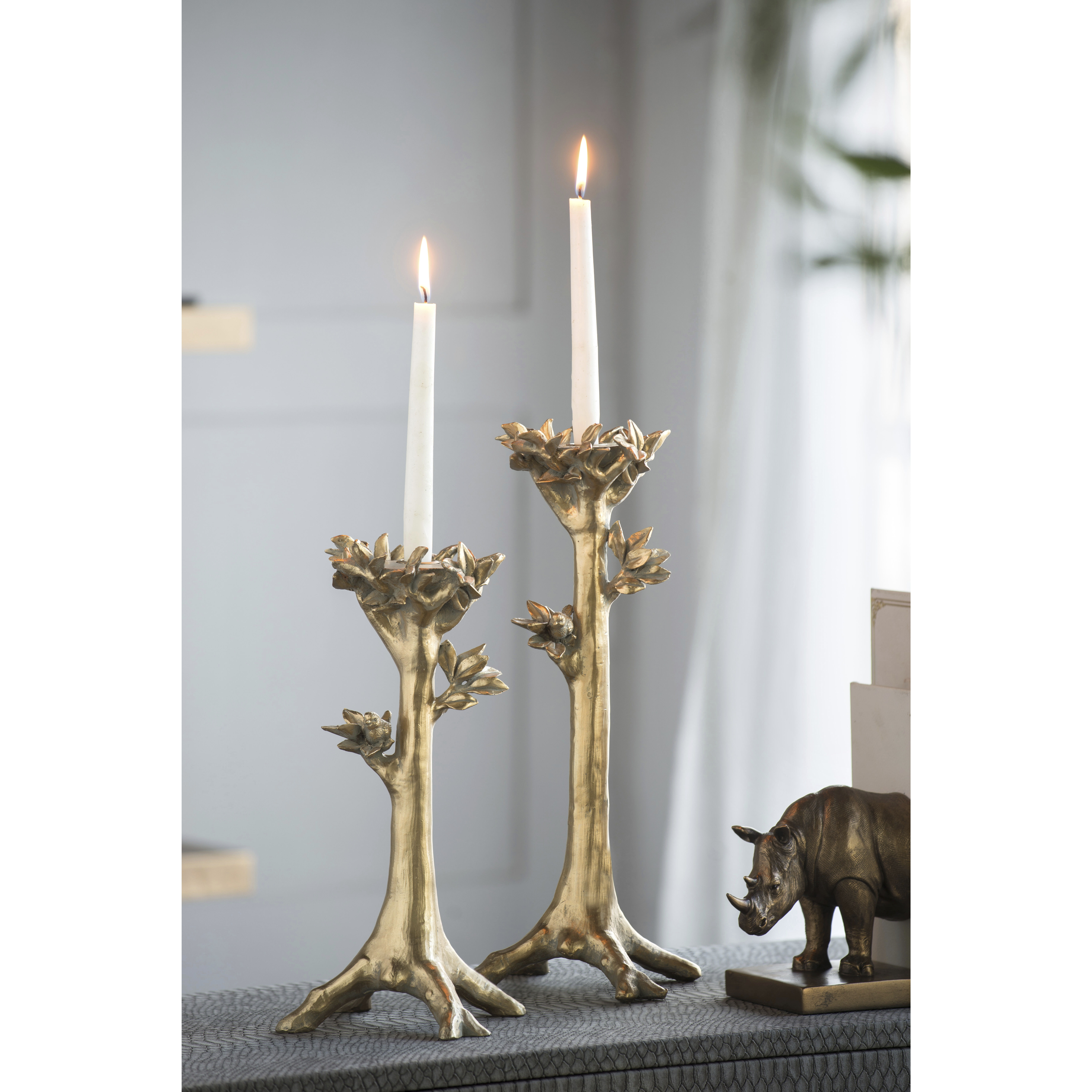 Tree 13 X 6 inch Candleholder, Taper