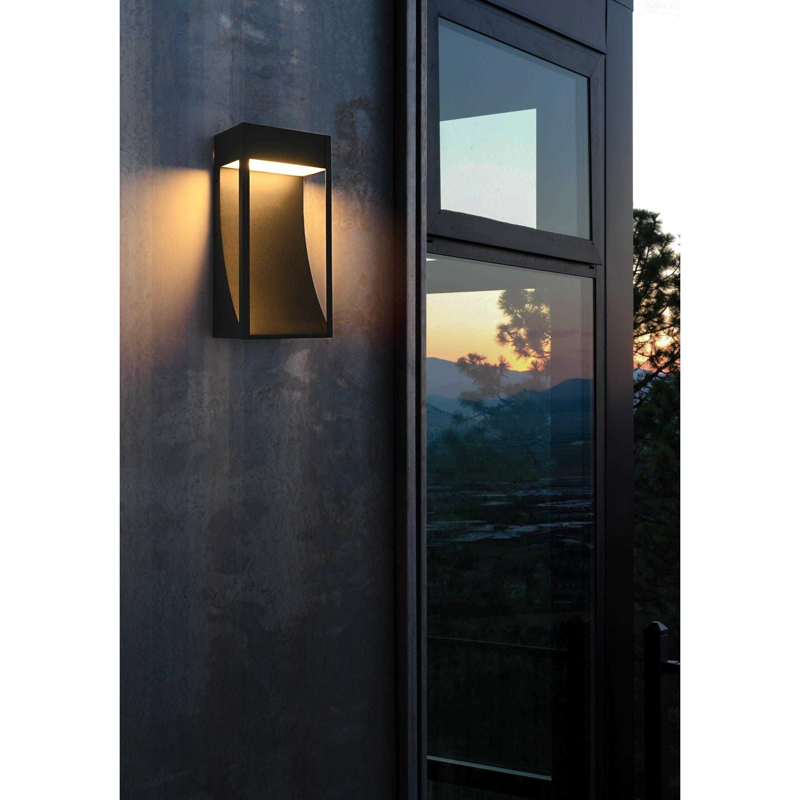 Adriel 1 Light 15 inch Black Outdoor Wall Sconce