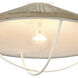Cape May 1 Light 14 inch White Coral Semi Flush Mount Ceiling Light