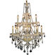 Giselle 12 Light 28 inch Gold Dining Chandelier Ceiling Light