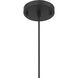 Elle 1 Light 5.75 inch Matte Black Pendant Ceiling Light