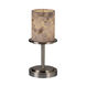 Alabaster Rocks 12 inch 60 watt Brushed Nickel Table Lamp Portable Light in Incandescent