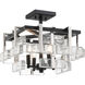 Painesdale 4 Light 16.25 inch Sand Coal And Polished Nickel Semi Flush Ceiling Light