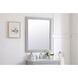 Aqua 36 X 30 inch Grey Wall Mirror