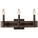 Duluth 3 Light 18 inch Satin Bronze Bath Vanity Light Wall Light